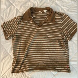 Levi’s cropped polo tee
